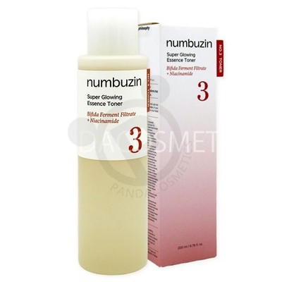 Numbuzin] No.3 Super Glowing Essence Toner 200ml / Korean