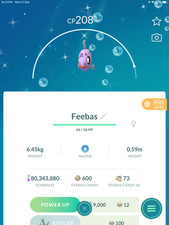 Pok&eacute;mon Go-Shiny Feebas (1mil Stardust Trade Available)