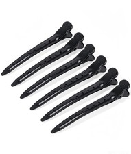 AIMIKE Matte Metal Duckbill Hair Clips for Styling  Precise Sectioning Black