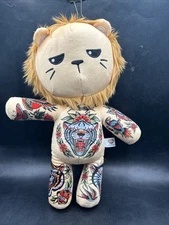 TATTOO ZOO Lion Samuele The Alpha Lion PLUSH STUFFED ANIMAL 14" TATTOOED