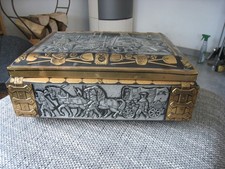 BLECHDOSE LEBKUCHENDSE E. Otto Schmidt Nürnberg BACKSTUBE 41,5 x 30 x 17 cm Groß