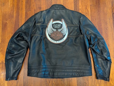 Harley Davidson Leather Jacket 105th Anniversary 1903-2008