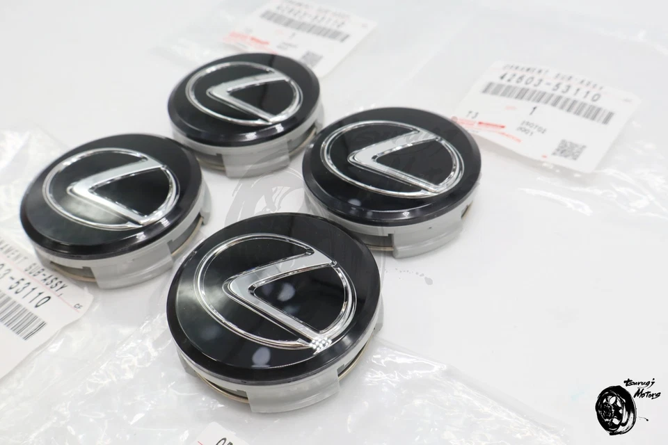 Juego de 4 bujes tapacubos centrales TOYOTA LEXUS IS RC GS LS LFA RX NX 42603-53110 genuino Foto 3 de 4