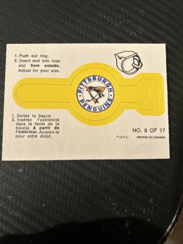 Pittsburgh Penguins #8 1973 O-Pee-Chee Rings card