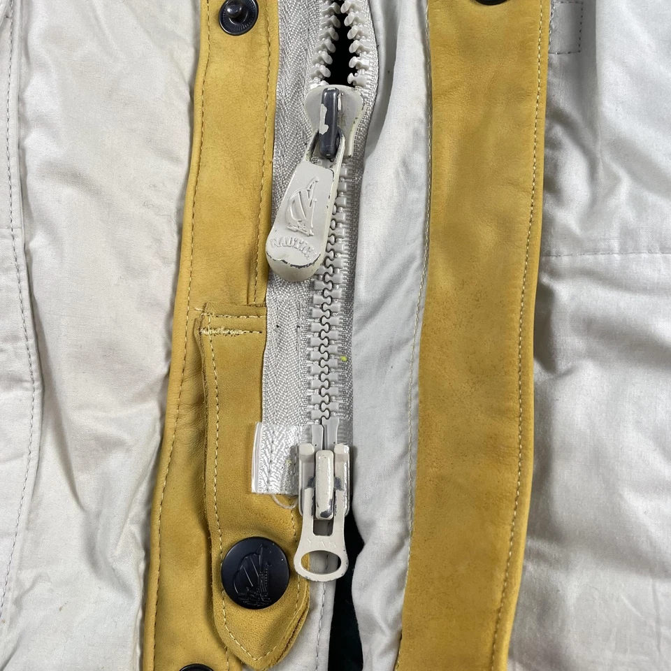 Chaqueta Nautica De Colección Para Hombre Grande Con Capucha Parka Plumón de Ganso Forrada con Plumas Años 90 Foto 4 de 4