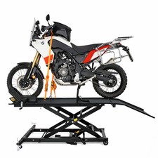 Motorradhebebühne Motorradheber Montagebühne 560 kg Breite 60 cm Heber schwarz