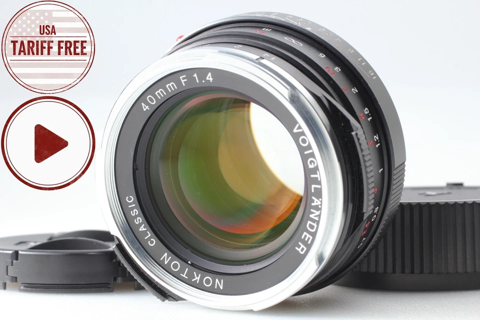 [ESTADO PERFEITO] Voigtlander NOKTON Classic 40mm F/1.4 MC Lente Para VM Leica M Do Japão - Imagem 3 de 4
