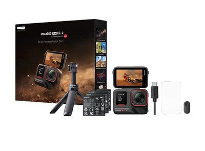 INSTA360 Ace Pro 2 Creator Bundle, Action Cam, Schwarz