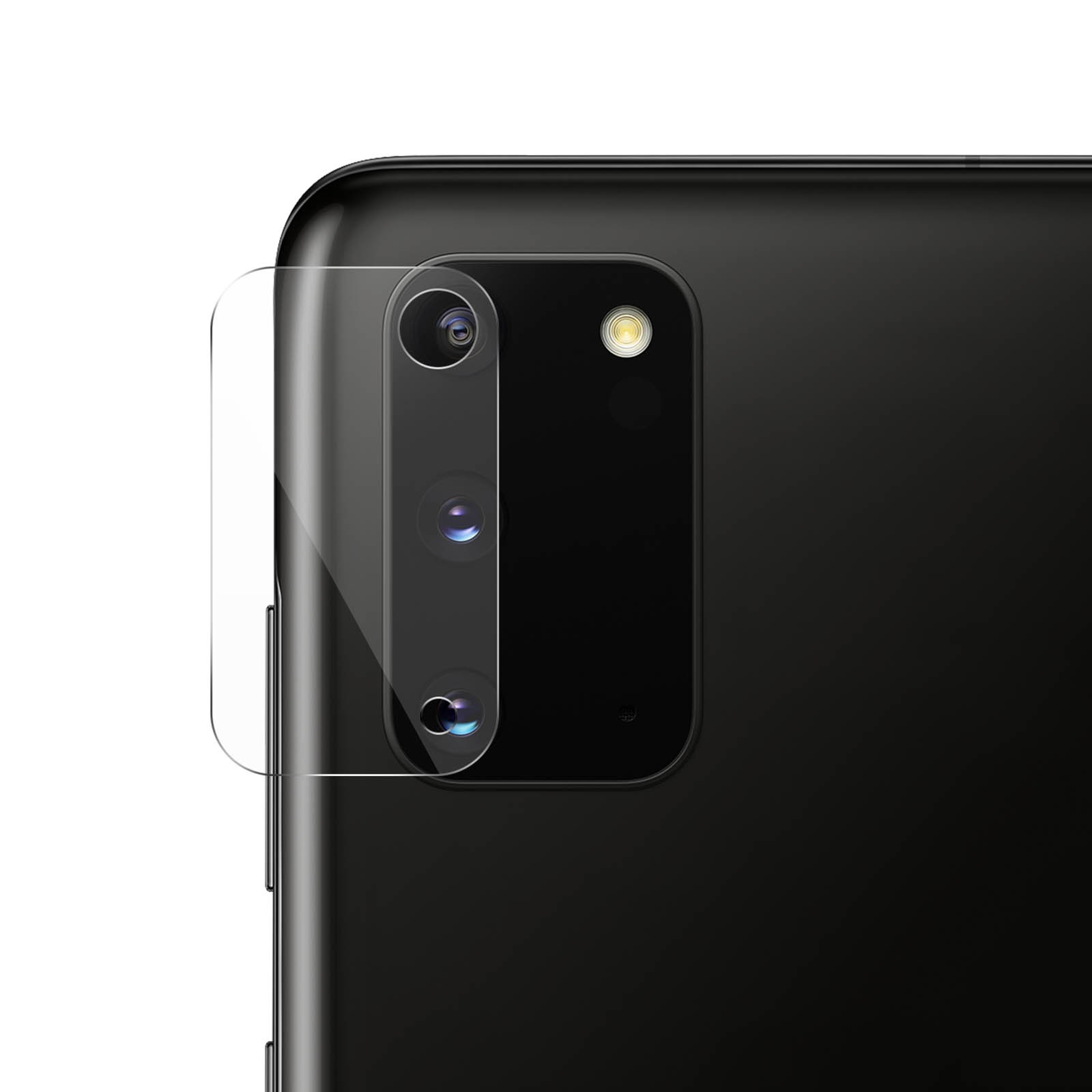 Protection caméra Galaxy S20 verre trempé anti-trace transparent pour objectif photo