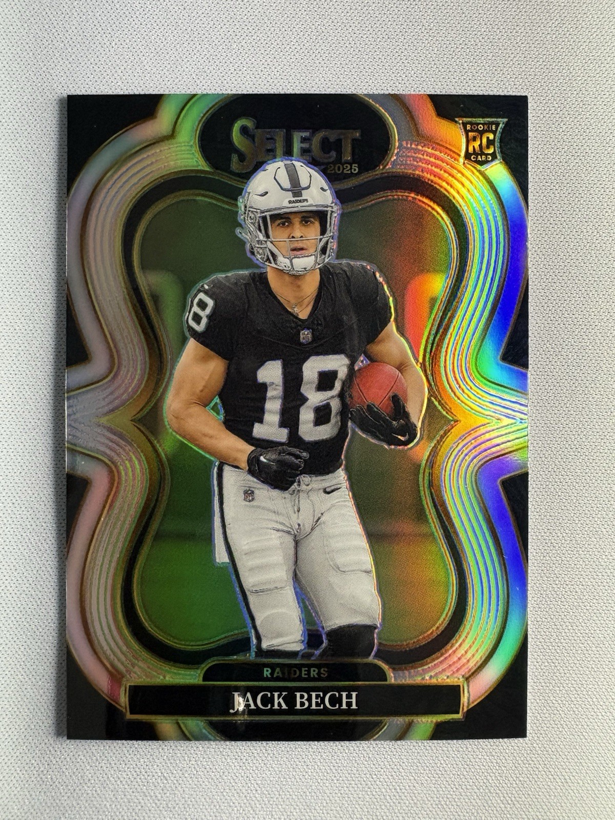 Panini 2025 Select Jack Bech Rookie Silver Prizm #306 Suite Level Raiders (RC)