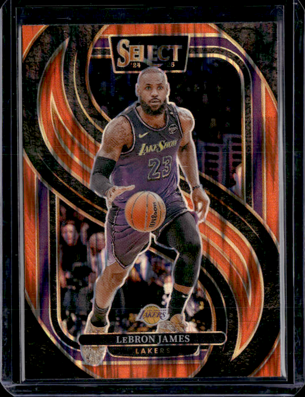 2024-25 Select Premier Level LeBron James #111 Orange Flash Prizm