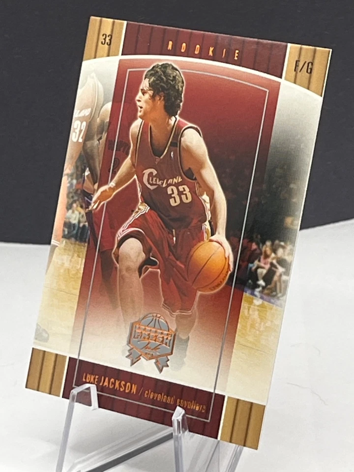 Luke Jackson Cavaliers 2005 Fleer Fresh Ink Rookie Card # 91 029/499 - Image 3 of 4