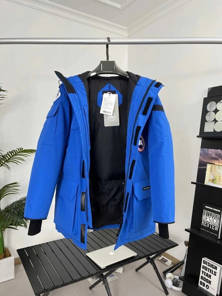 Jaqueta de lã azul marinho masculina Canada Goose nova em folha - Imagem 2 de 4