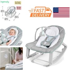 Neutral Design Baby Bouncer Rocker with 3 Modes for Growing Infants and Toddlers