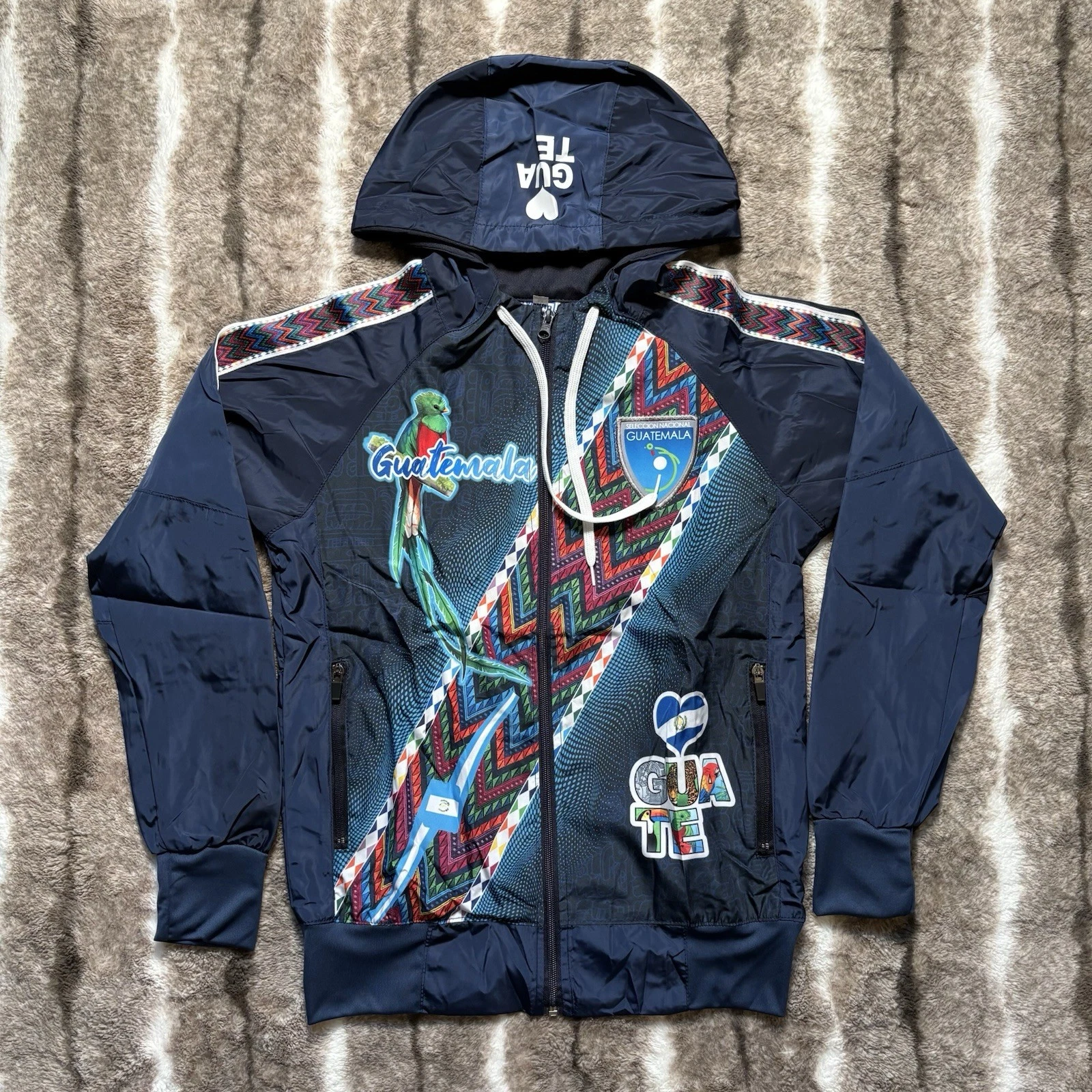 Umbro Youth Soccer Track Jacket Seleccion National Guatemala Navy Size: 8 NWT