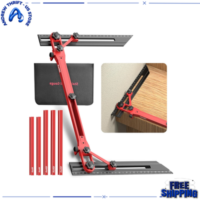 #ad 72quot; Adjustable Stair Tread Jig; Aluminum Alloy; Modular 18quot; 72quot;; Woodworking Too $82.17