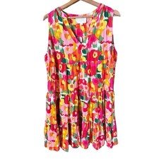 Pomander Place Tuckernuck Magnolia Size Large Watercolor Floral Mini Dress