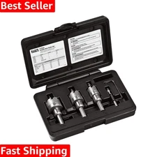 Durable 4-Piece Hole Cutter Set in Rust-Proof Case - Precision Cutting Tools