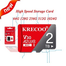 2TB Micro SD 1TB UHS-I U3 V30 4K for Phone High Speed Flash Memory Card Lot