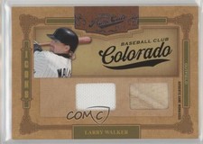 2008 Playoff Prime Cuts Icons Combo Materials 6/49 Larry Walker #30 HOF 0aa