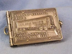 MINIATURE PHOTOGRAPH BOOK 1918 ANTIQUE TRAIN WAGON DU MARECHAL WAR ARMISTICE