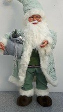  Weihnachtsmann groß DEKO 95 cm stehend Weihnachten Santa "mint grün"  Nikolaus