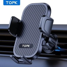 TOPK Car Phone Holder Mount Air Vent Cell Phone Holder for Car Hands Free Easy C