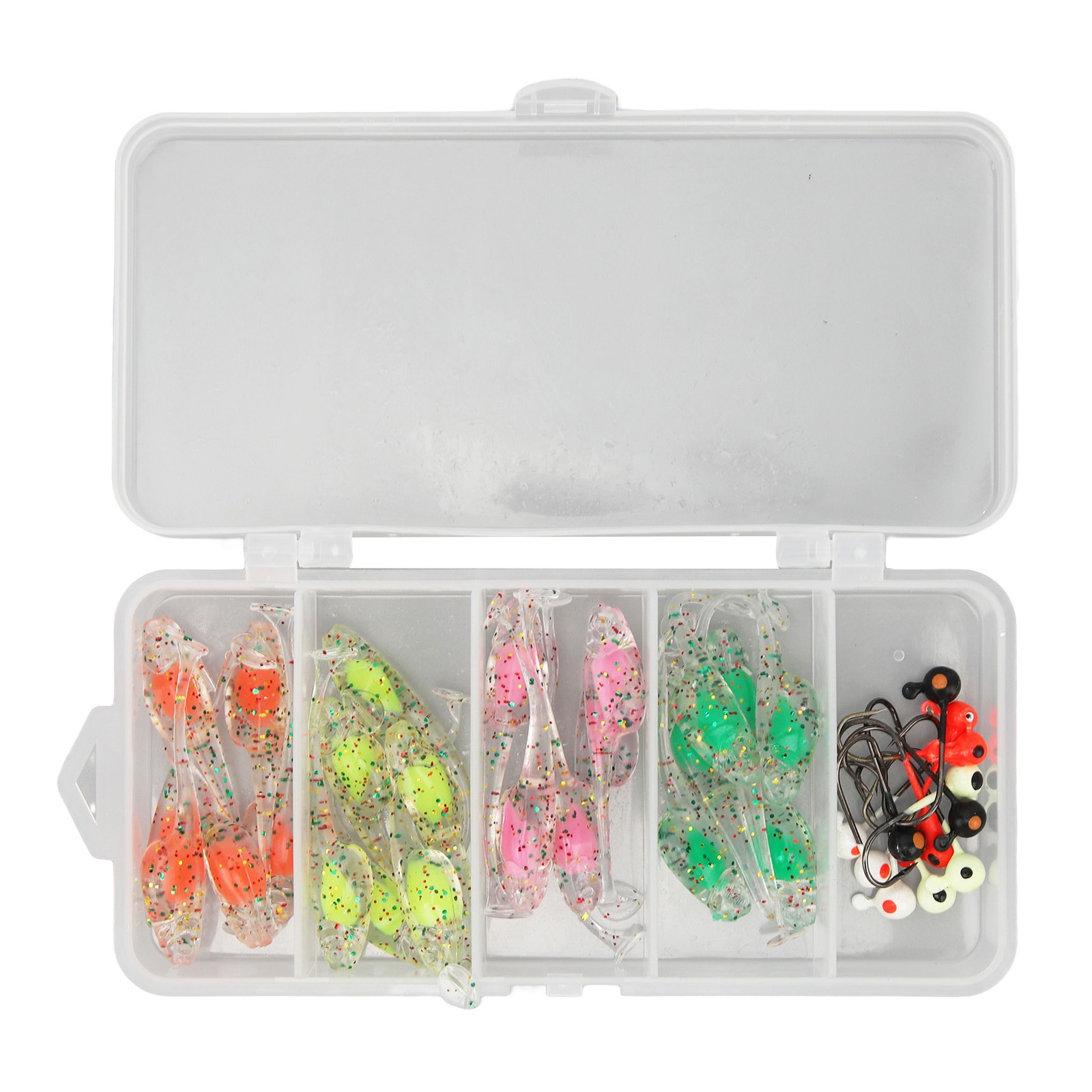 HOT Lure Kit T-tail Silicone Lures For Freshwater Fishing BA