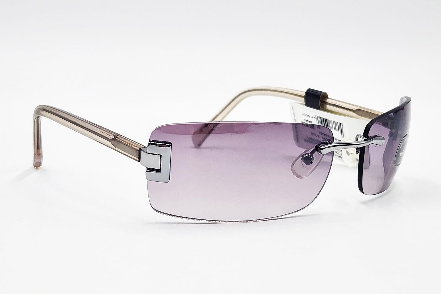 Macys Alfani Rimless Sunglasses Silver Gray Gradient 100 UV Protection 2890₽