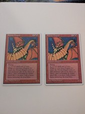 Shivan Dragon MTG Core Set 4th Edition X2