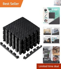 Durable 12-Piece EVA Foam Floor Tiles 30x30 cm - Versatile for Home, Gym, Pool