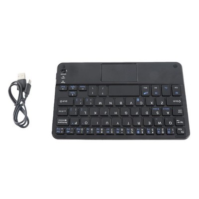 JTLB Ultraslim Mini Wireless Keyboard with Touchpad for PC & Tablet Black 