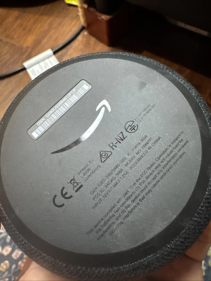 Altavoz inteligente Amazon Echo Dot 3ª generación blanco glaciar D9N29T sin cable de alimentación probado Foto 2 de 2