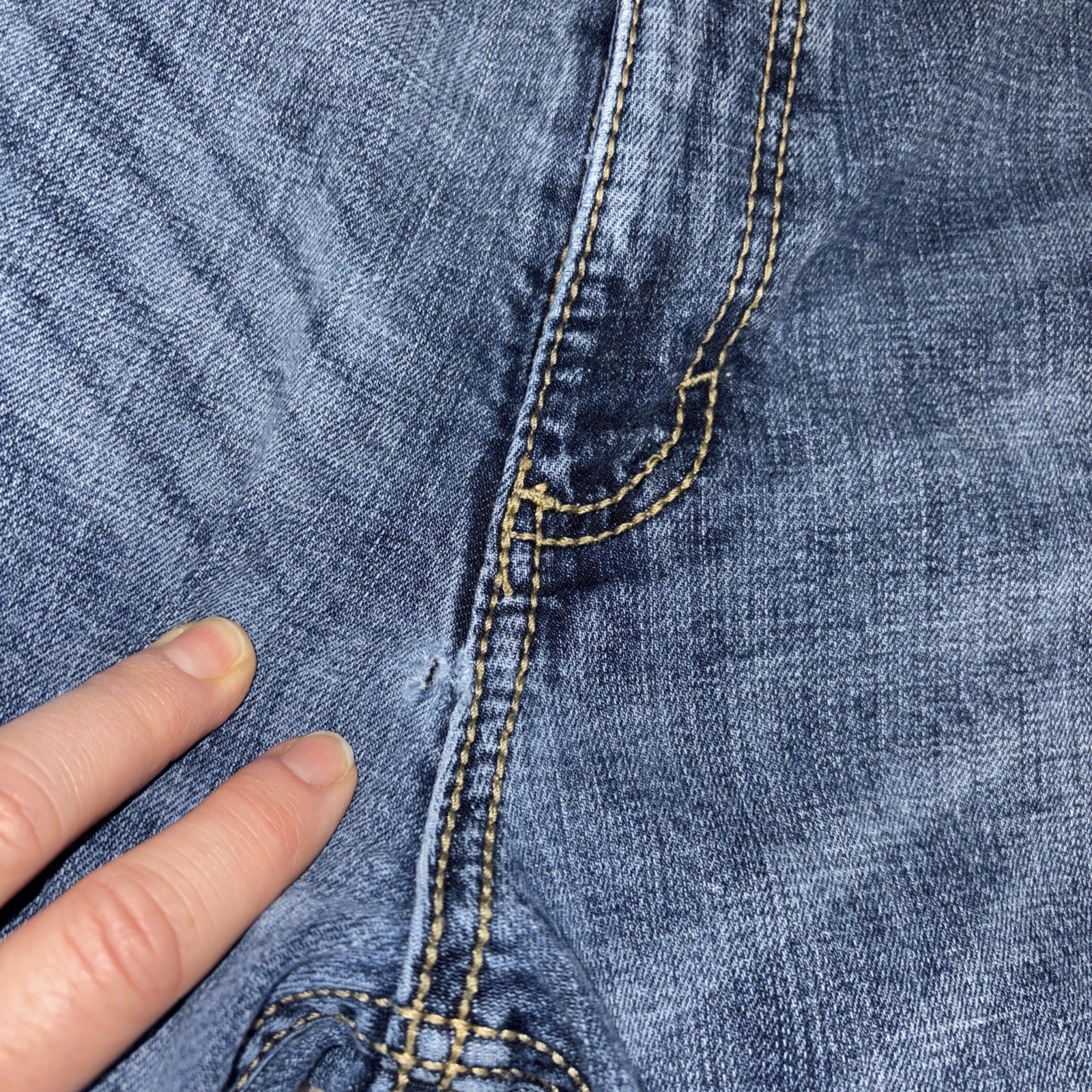 Wrangler Retro Slim Boot Jeans Mens 36x30 Blue Denim Stretch Fits 32 X 29 - View 3