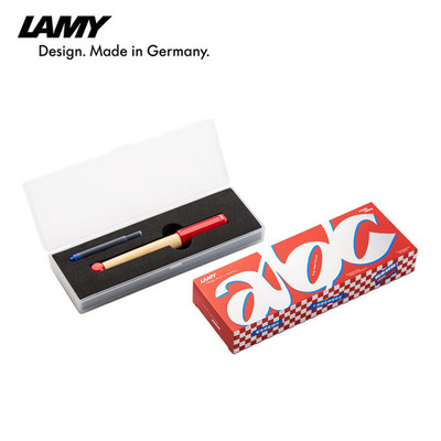 LAMY abc Series Red FOUNTAIN PEN Fine Nib - NEW in box