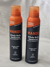 Mando Whole Body Deodorant 3.6 Oz X 2 NEW SEALED
