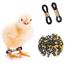 50 Pcs Baby Chick Splay Leg Hobble Chicken Bands Adjustable Hobbling Braces for