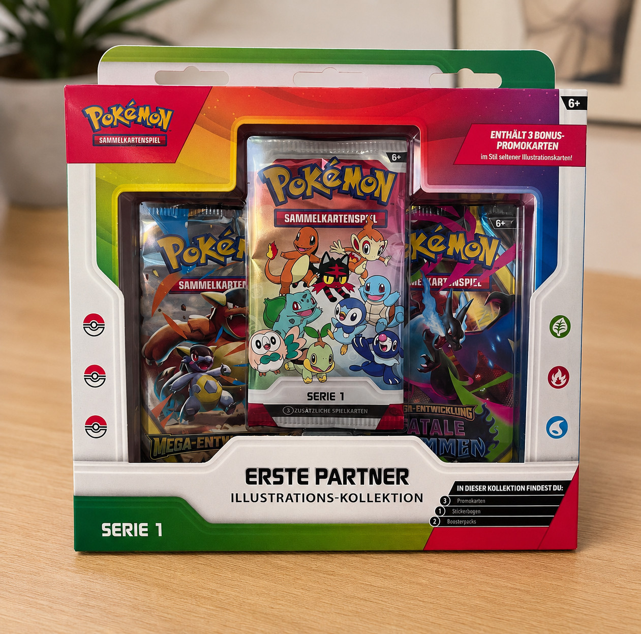 Pokémon Erste Partner Illustrations-Kollektion Deutsch Serie 1 First Partner NEU
