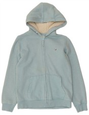 Fat Face M&auml;dchen Zip Hoodie Pullover 10-11 Jahre Blau Baumwolle BV20