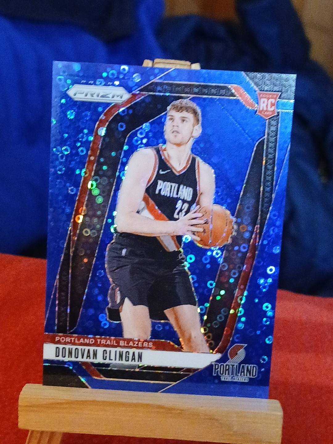 Donovan Clingan 2024-25 Rookie Blue Fast Break/Disco Prizm SP/150 #221 RC 🔥 💎