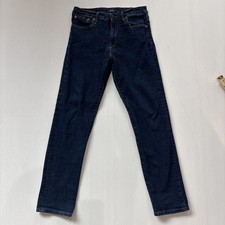 Polo Ralph Lauren Dark Blue Denim Dungarees Jeans Boys Size 16 5 Pockets