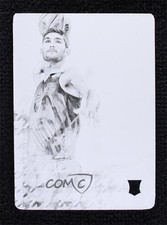 2021-22 Panini Court Kings Rookies IV Printing Plate Black 1/1 Santi Aldama 14t3