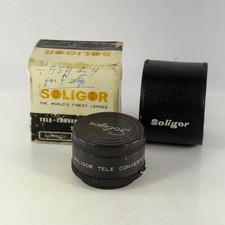 Vintage Soligor 2X Auto Tele-Converter Lens For Miranda Mount w/ Case Box Caps