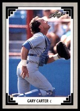 Gary Carter 1991 Leaf #457 Los Angeles Dodgers MLB READ FREE SHIP