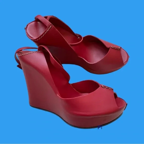 Roberto Del Carlo genuine leather wedges in size 36-image