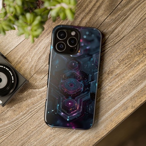 Neon Matrix Geometry - Phone Cover Case for iPhone | Galaxy | Pixel - Zdjęcie 7 z 255