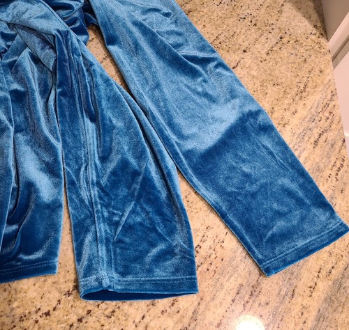 Neu! The Limited Gr. 2X Samt Tunika Bluse Top türkis Langarm drapiert vorne - Bild 9 von 11