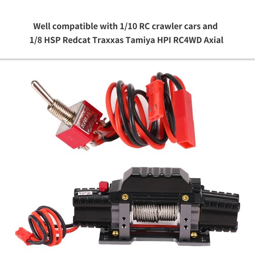 RC Winch Set Dual Motors Metal Winch with CH3 for 1/8 1/10 RC Crawler Car H2P3 - Bild 3 von 10