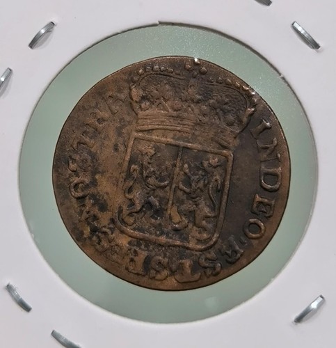 1791 Dutch Netherlands Voc Duit New York Penny Gelderland Copper Coin_L7 - Picture 2 of 4