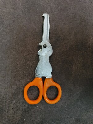 Vintage 70's MONKEY SHAPED Children's Safety Scissors Penn JAPAN